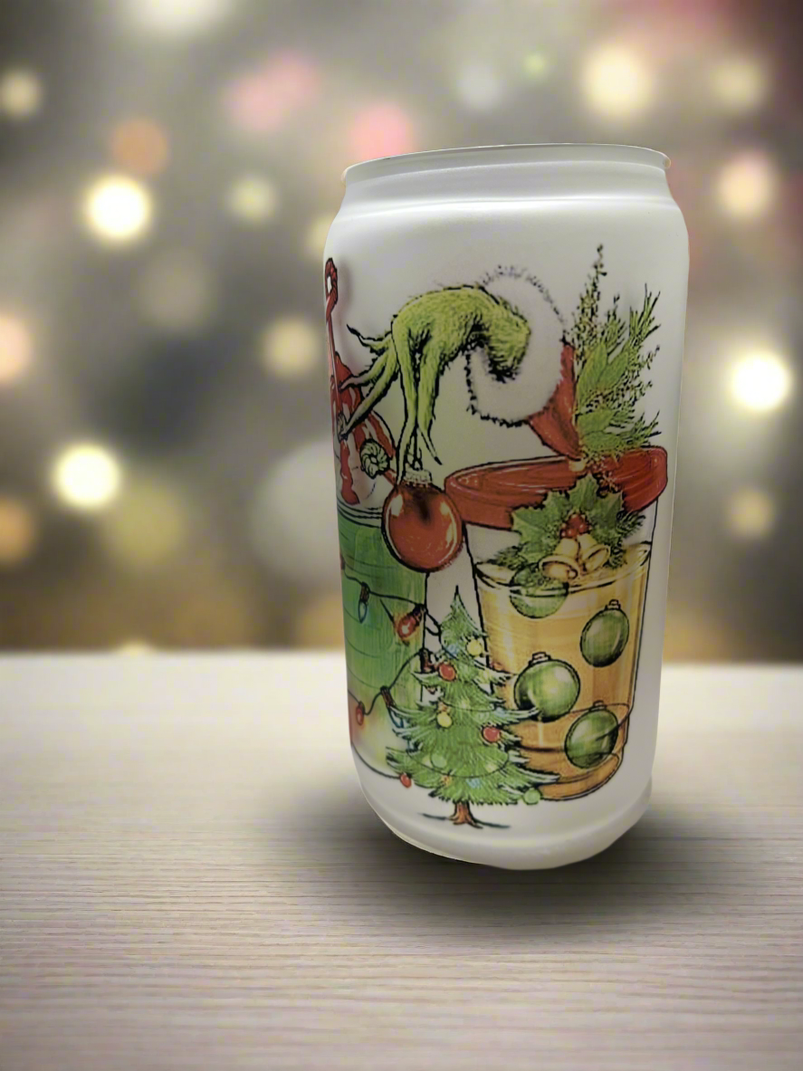 Grinchmas Glass Cup