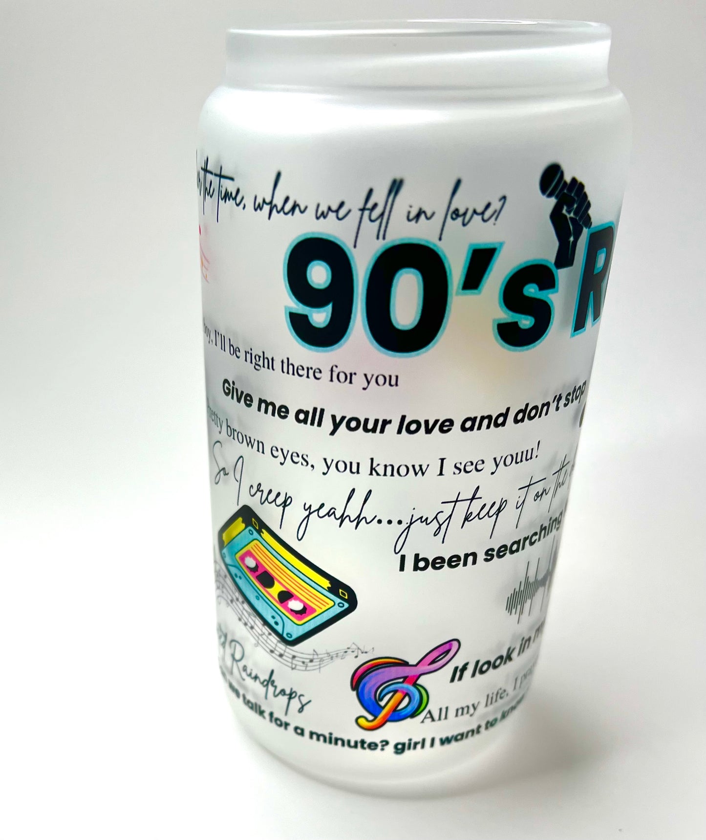 90’s R&B Glass Cup