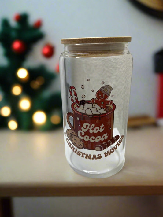 Hot COCOA Glass Cup