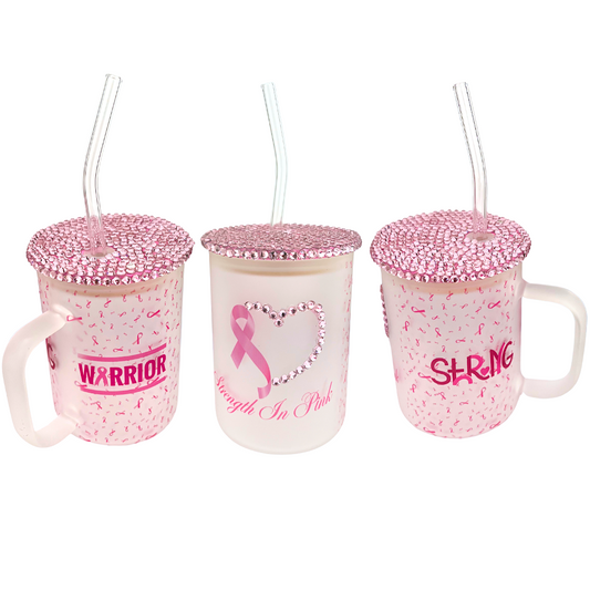 Breast Cancer Awareness Glass Mug